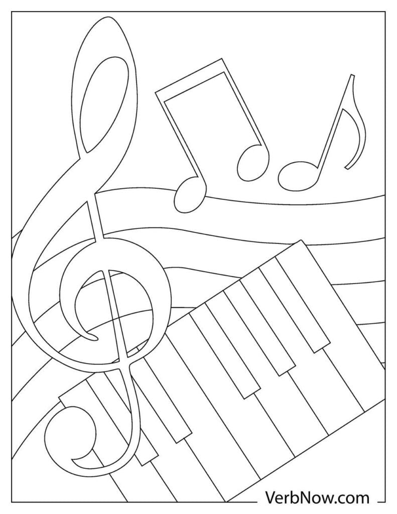 Harmonious Music Coloring Pages Printable 27