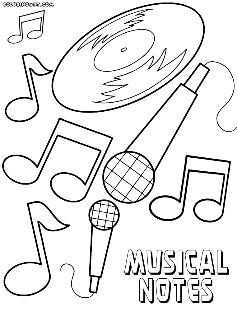 Harmonious Music Coloring Pages Printable 33