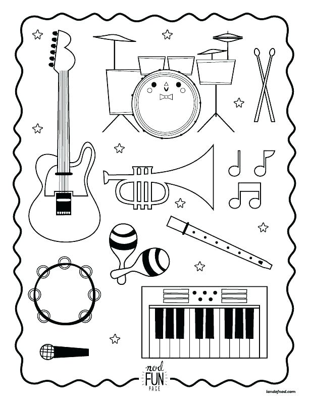 Harmonious Music Coloring Pages Printable 34