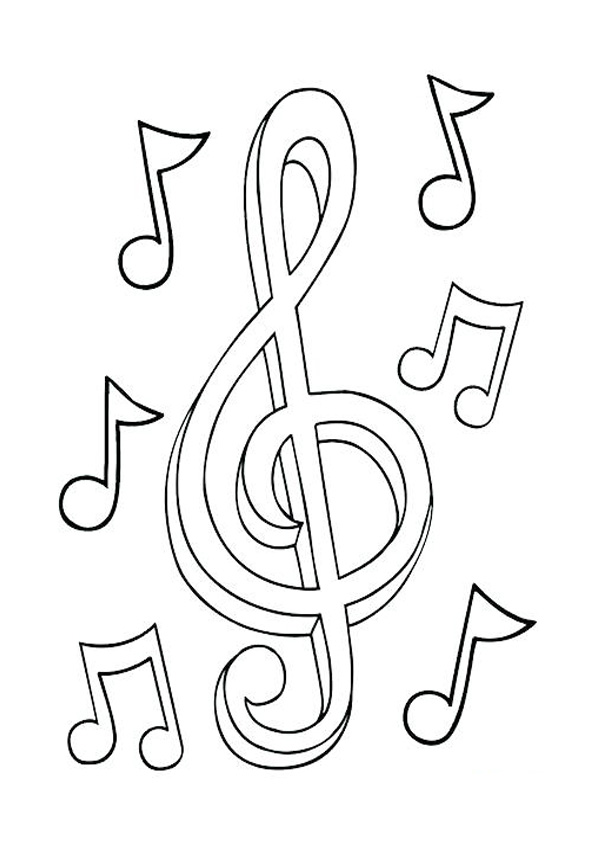 Harmonious Music Coloring Pages Printable 5