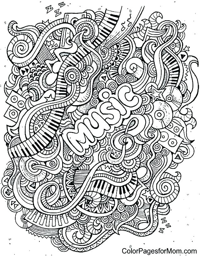 Harmonious Music Coloring Pages Printable 6