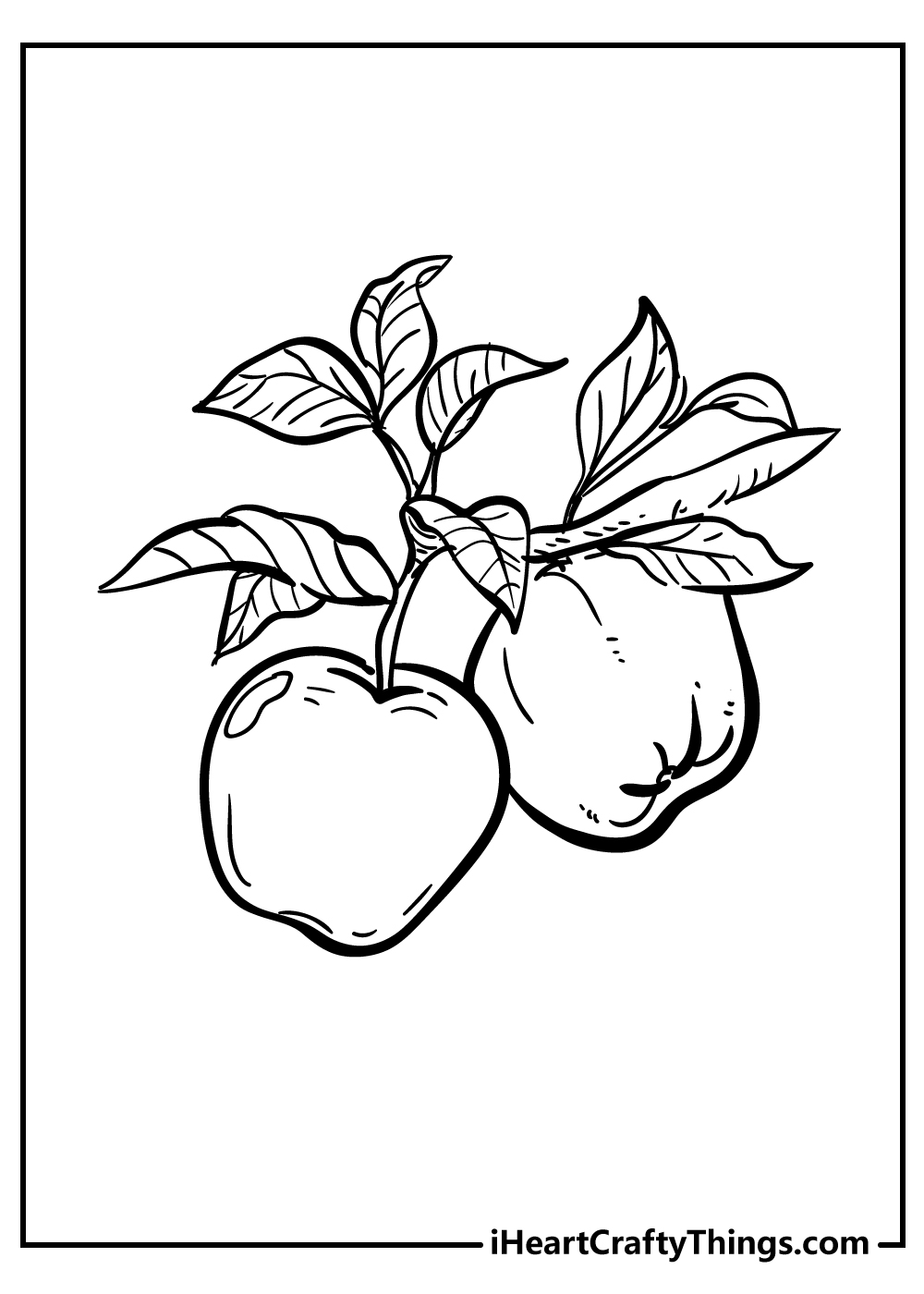 Juicy Apple Coloring Pages Printable 14