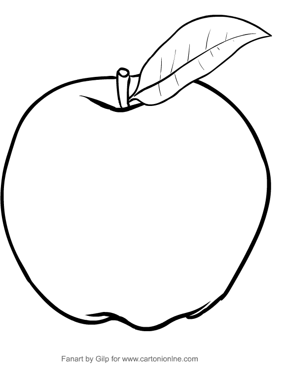 Juicy Apple Coloring Pages Printable 16