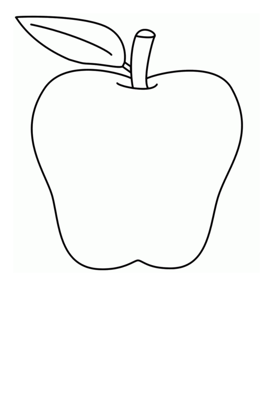 Juicy Apple Coloring Pages Printable 3