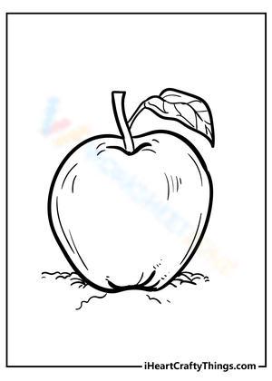 juicy apple coloring pages printable jpg