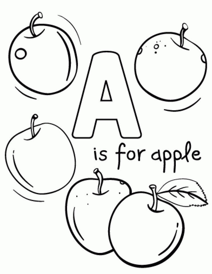 Juicy Apple Coloring Pages Printable 33