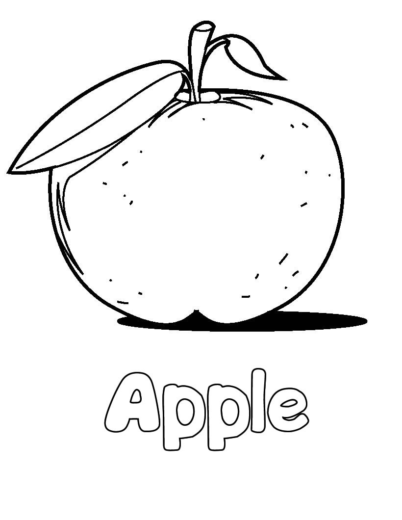 Juicy Apple Coloring Pages Printable 34