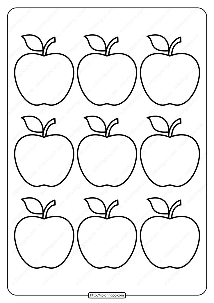 Juicy Apple Coloring Pages Printable 5