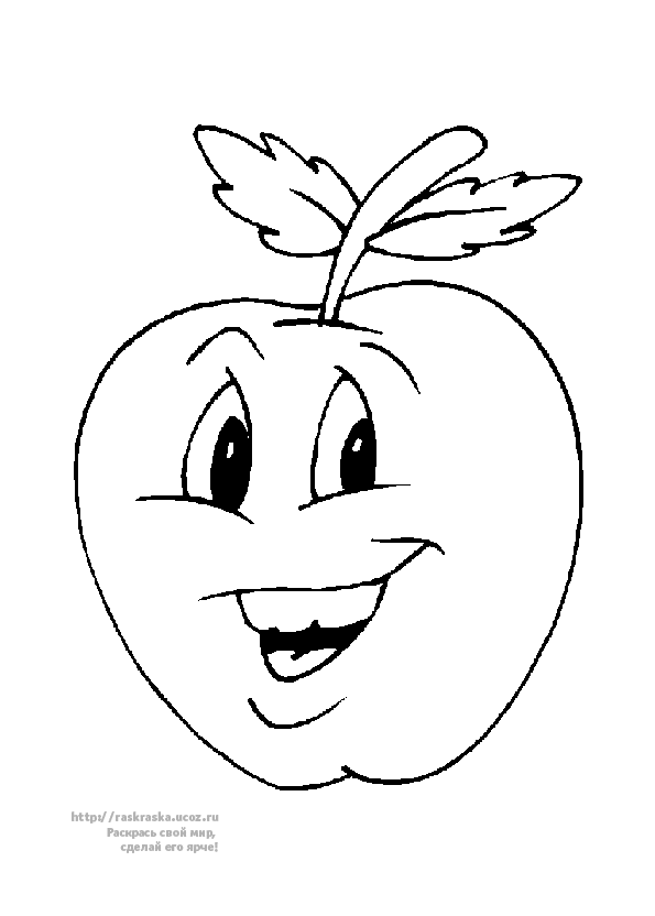 Juicy Apple Coloring Pages Printable 9