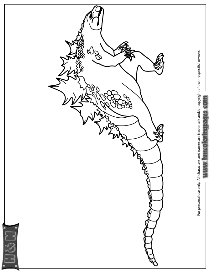 Monstrous Godzilla Coloring Pages Printable 19