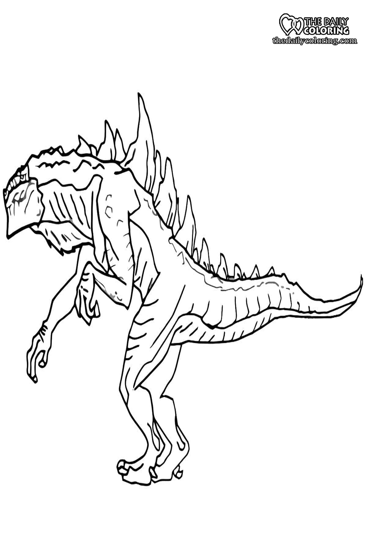 Monstrous Godzilla Coloring Pages Printable 6