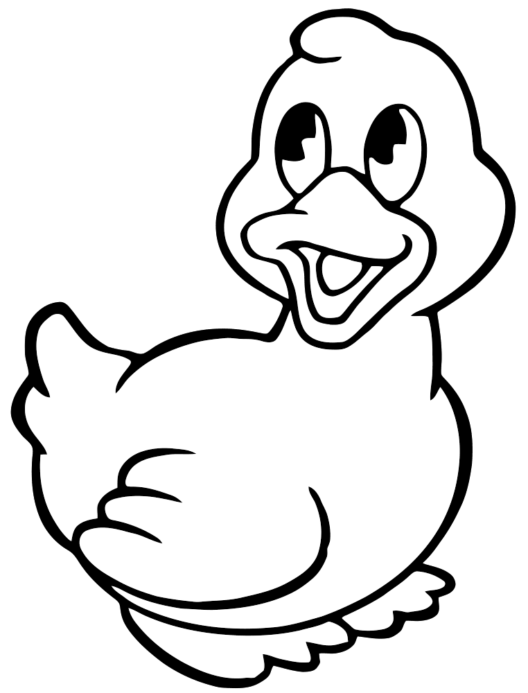 Quacky Duck Coloring Pages Printable 2