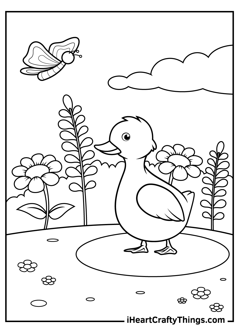 Quacky Duck Coloring Pages Printable 28