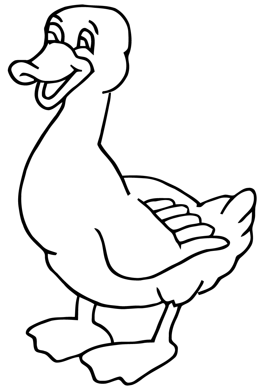 Quacky Duck Coloring Pages Printable 4