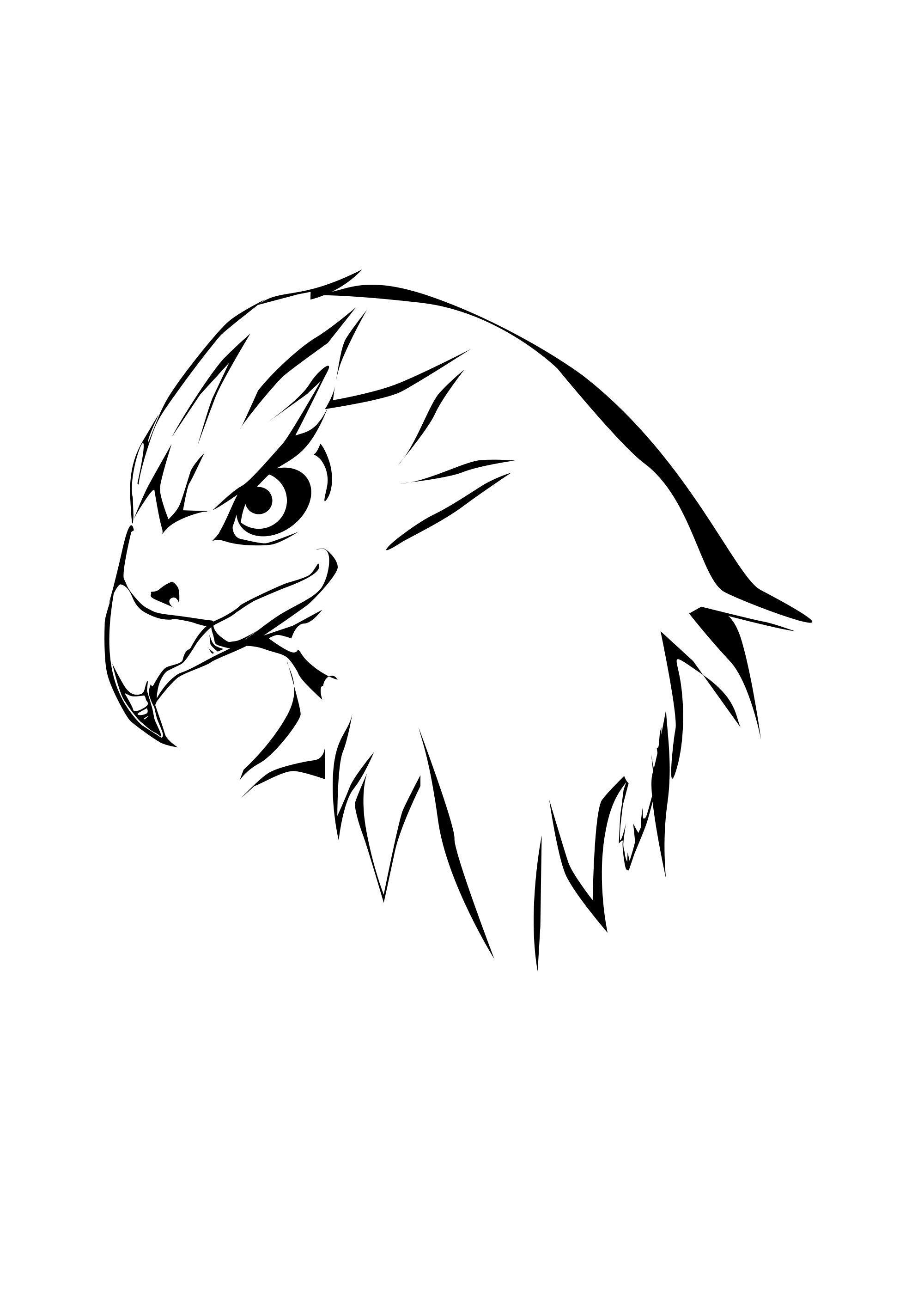 Soaring Hawk Animals Coloring Pages Printable 10