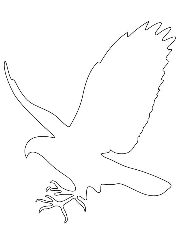 Soaring Hawk Animals Coloring Pages Printable 14