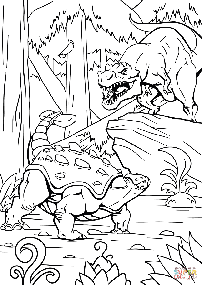 Tyrannosaurus Coloring Pages Printable Adventure 12