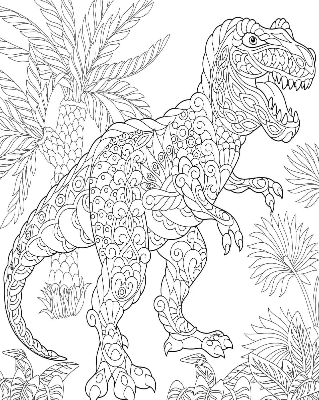 Tyrannosaurus Coloring Pages Printable Adventure 20