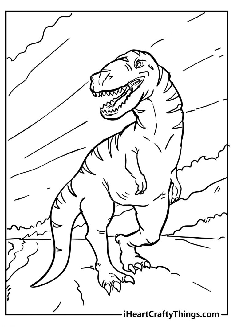 Tyrannosaurus Coloring Pages Printable Adventure 26