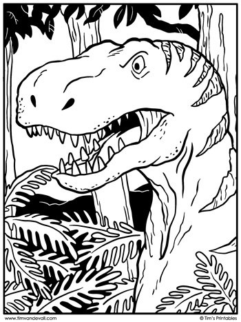 Tyrannosaurus Coloring Pages Printable Adventure 27