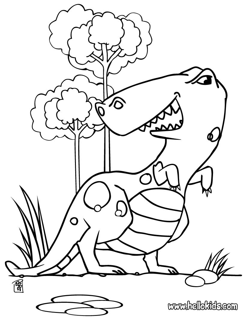 Tyrannosaurus Coloring Pages Printable Adventure 32