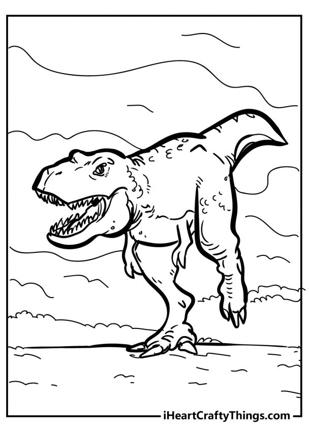 Tyrannosaurus Coloring Pages Printable Adventure 34