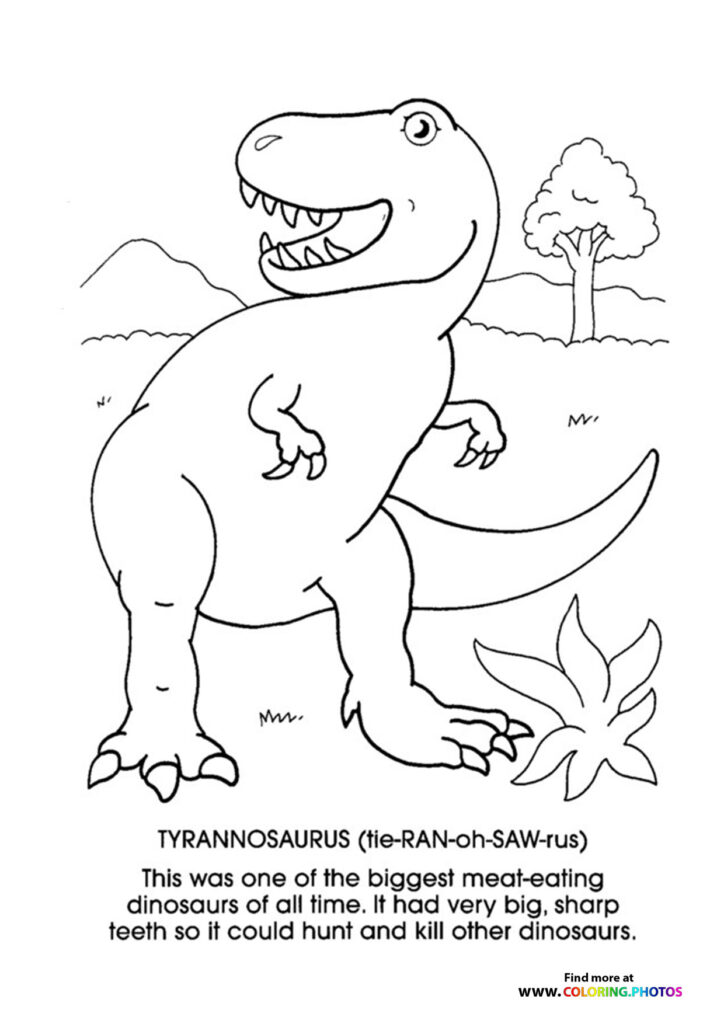 Tyrannosaurus Coloring Pages Printable Adventure 5