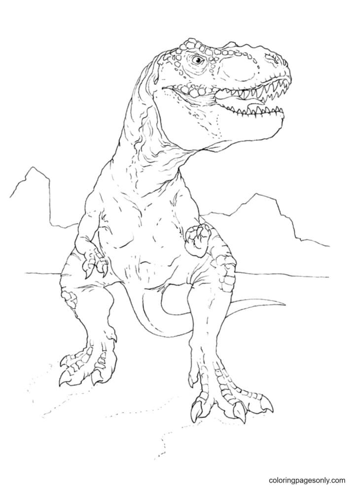 Tyrannosaurus Coloring Pages Printable Adventure 6