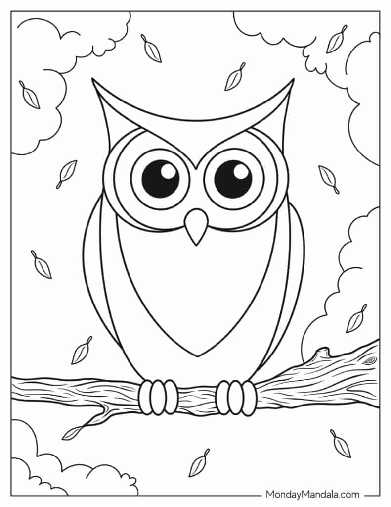 Wise Owl Coloring Pages Printable Wisdom 20