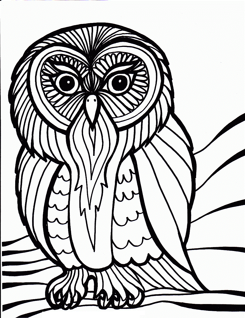 Wise Owl Coloring Pages Printable Wisdom 32