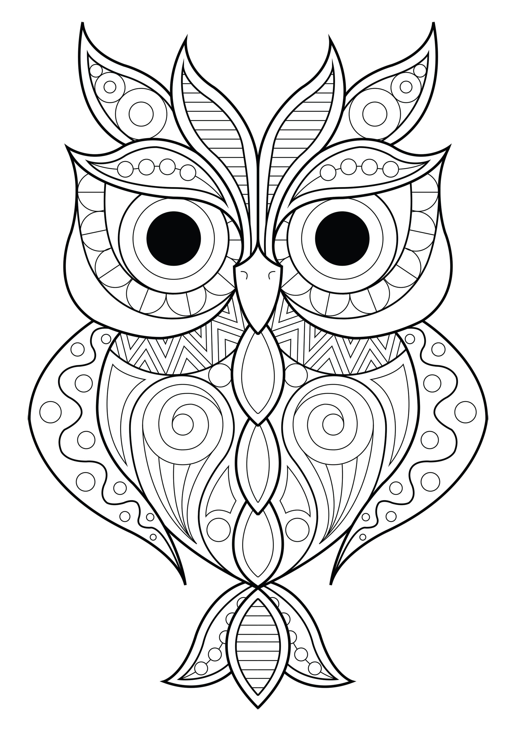 Wise Owl Coloring Pages Printable Wisdom 33