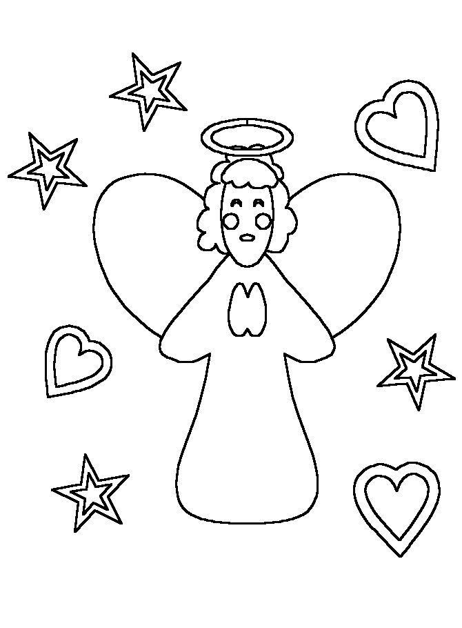 29 Angel Coloring Pages Printable 14