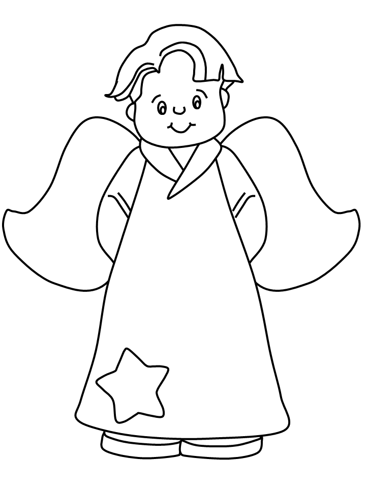 29 Angel Coloring Pages Printable 19