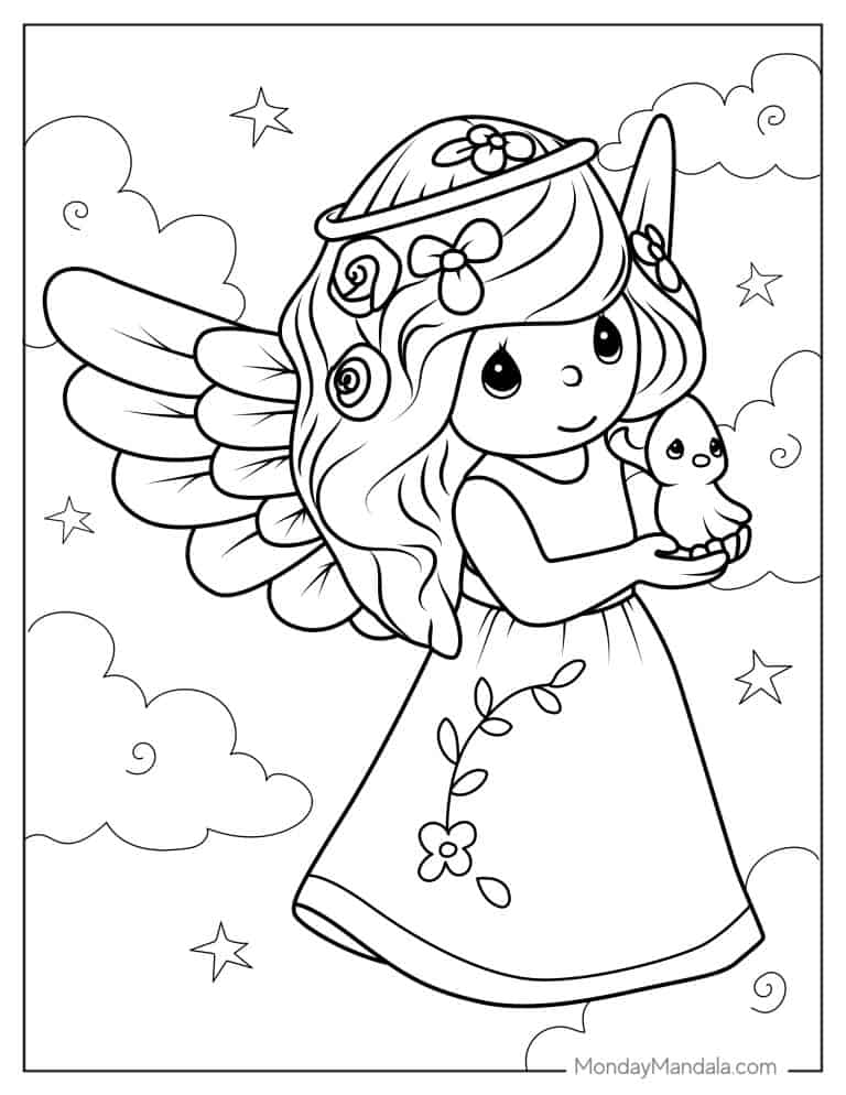 29 Angel Coloring Pages Printable 23