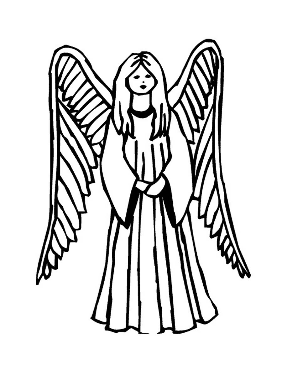 29 Angel Coloring Pages Printable 28