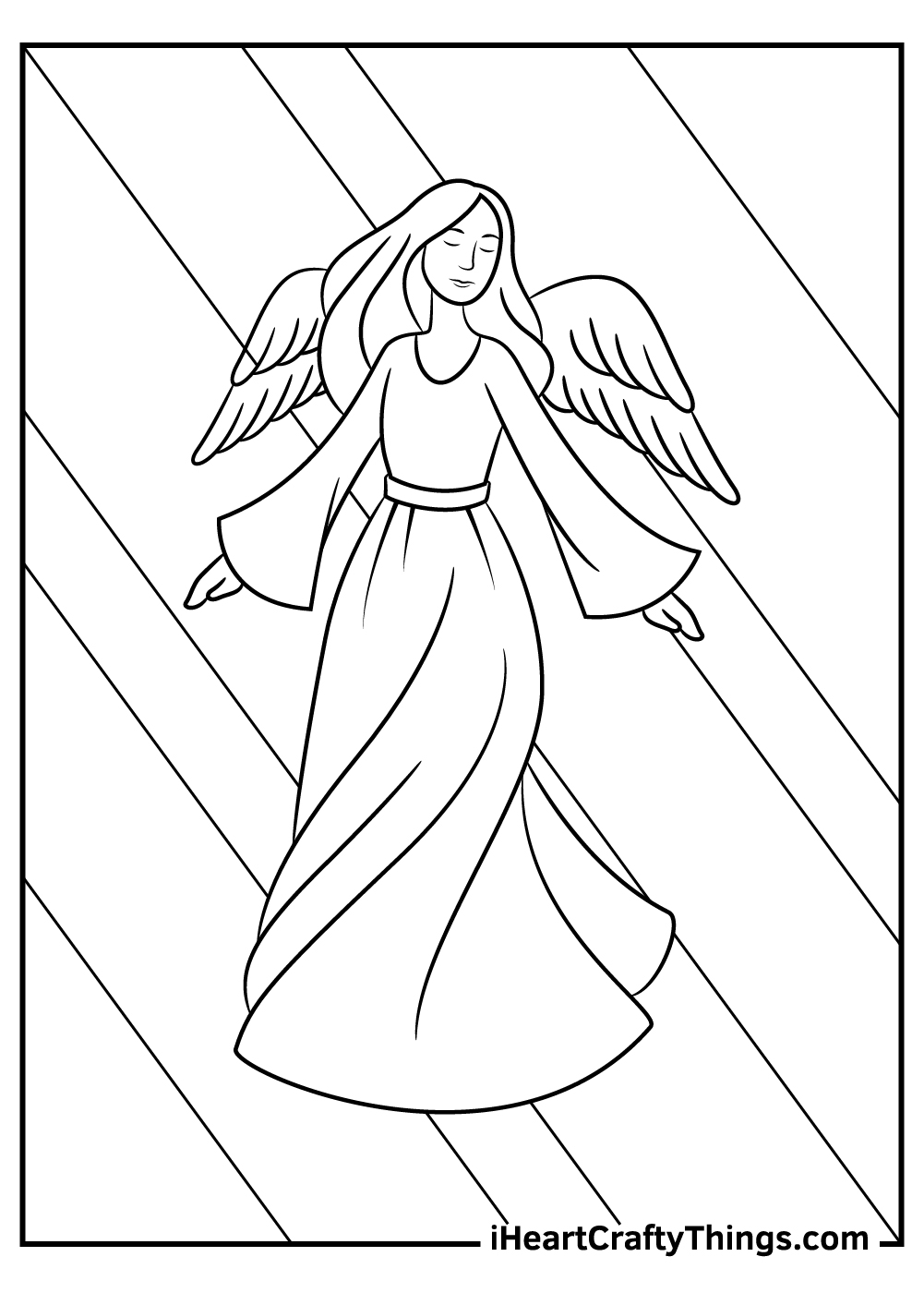 29 Angel Coloring Pages Printable 29