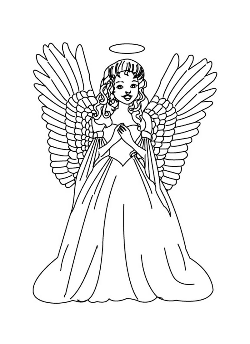 29 Angel Coloring Pages Printable 35