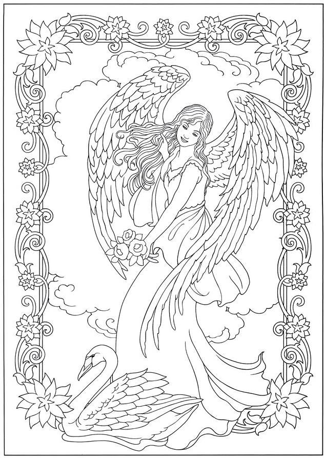 29 Angel Coloring Pages Printable 4