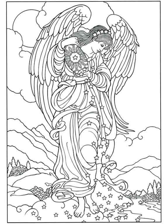 29 Angel Coloring Pages Printable 6