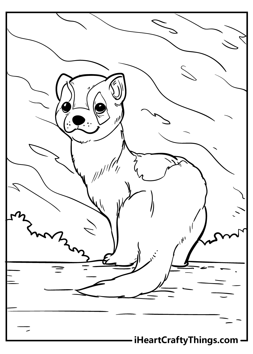 29 Rare Ferret Coloring Page Printable 31