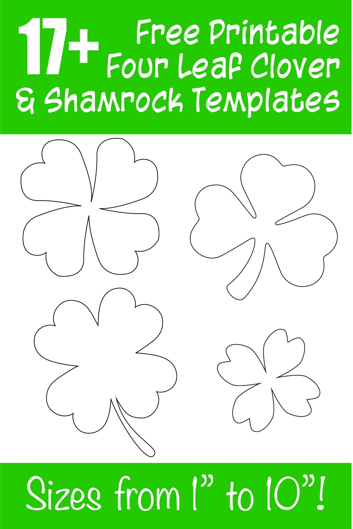 30 Four Leaf Clover Coloring Pages Printable 16