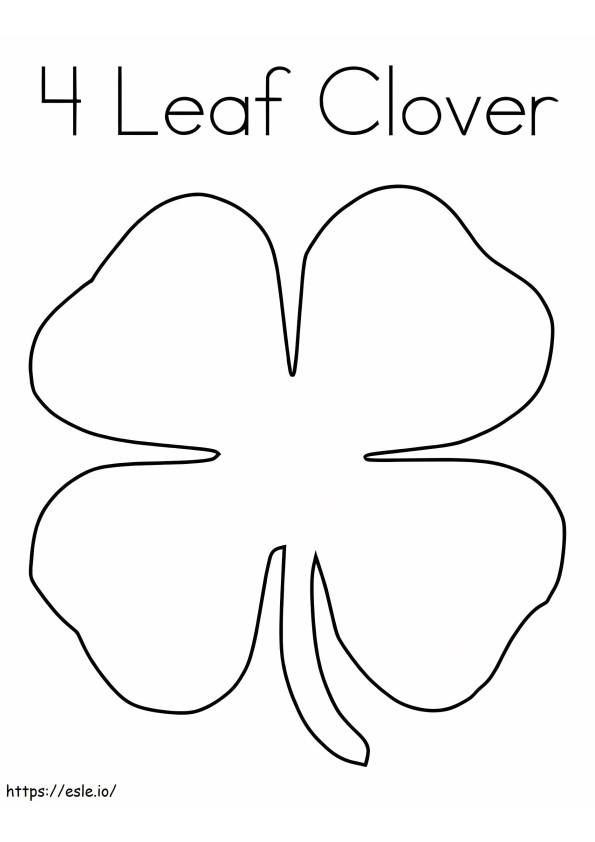 30 Four Leaf Clover Coloring Pages Printable 17