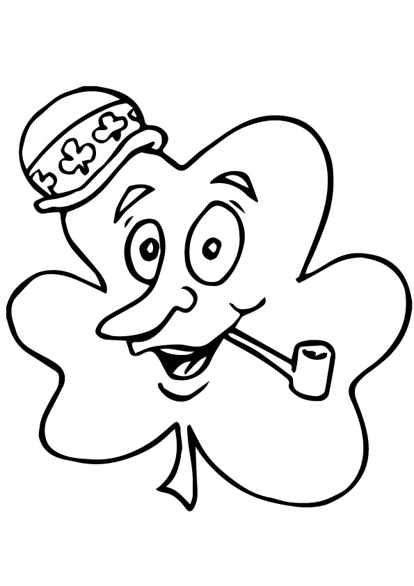 30 Four Leaf Clover Coloring Pages Printable 18