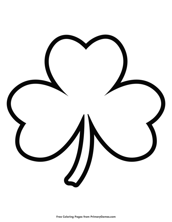 30 Four Leaf Clover Coloring Pages Printable 19