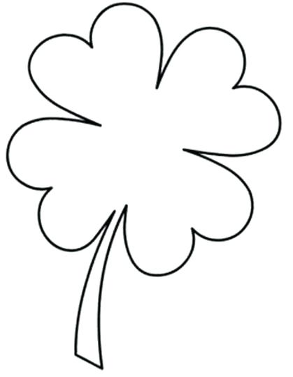 30 Four Leaf Clover Coloring Pages Printable 20