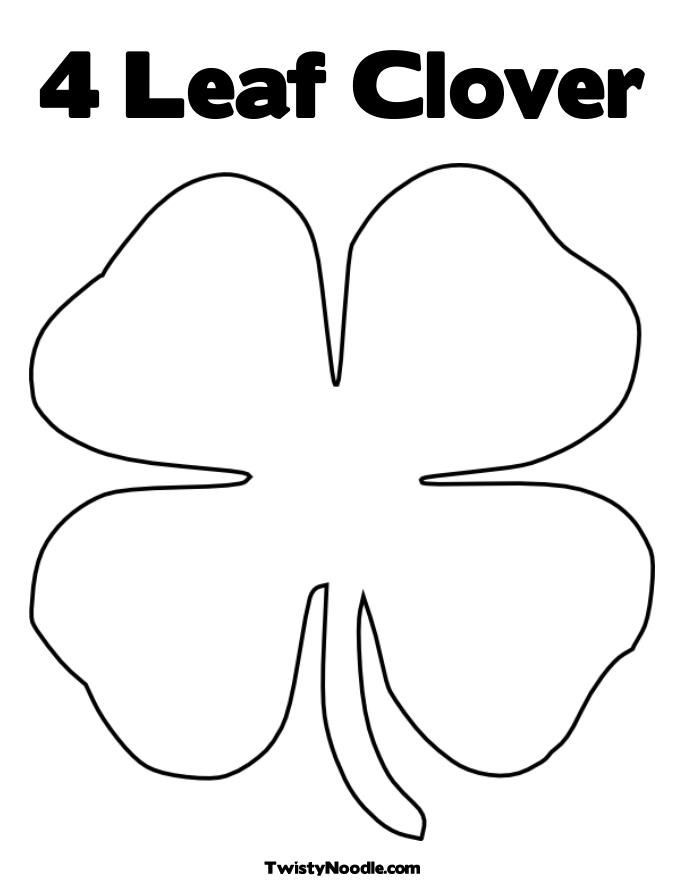 30 Four Leaf Clover Coloring Pages Printable 21