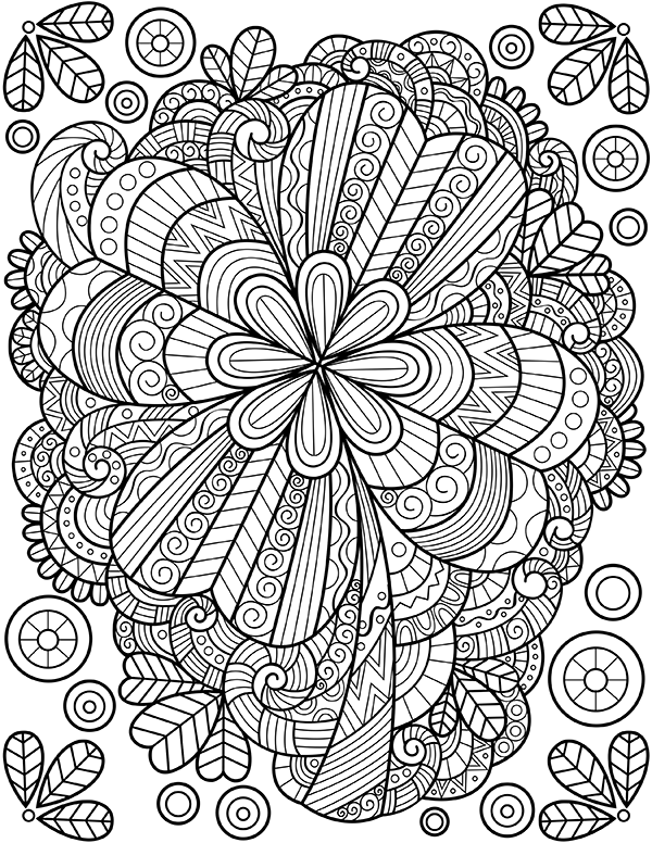 30 Four Leaf Clover Coloring Pages Printable 24