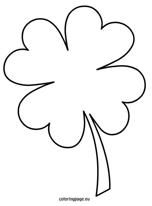 30 Four Leaf Clover Coloring Pages Printable 26