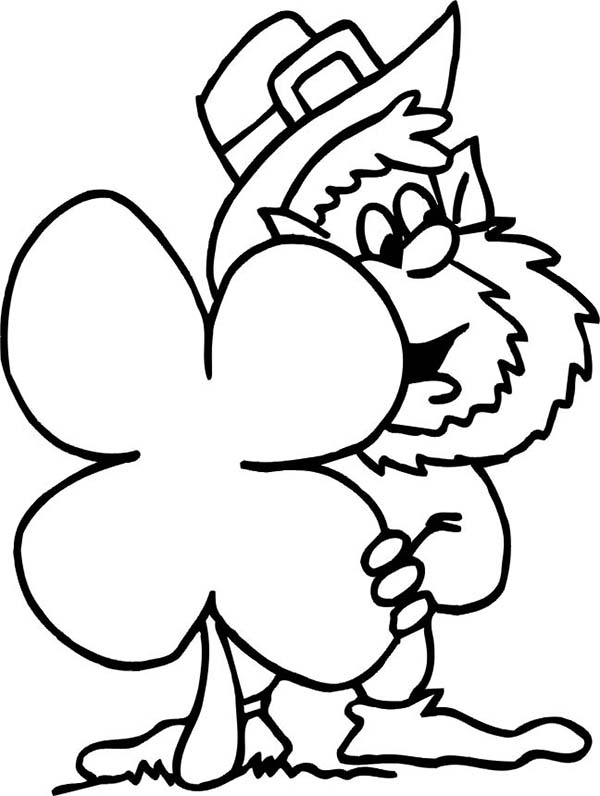 30 Four Leaf Clover Coloring Pages Printable 27