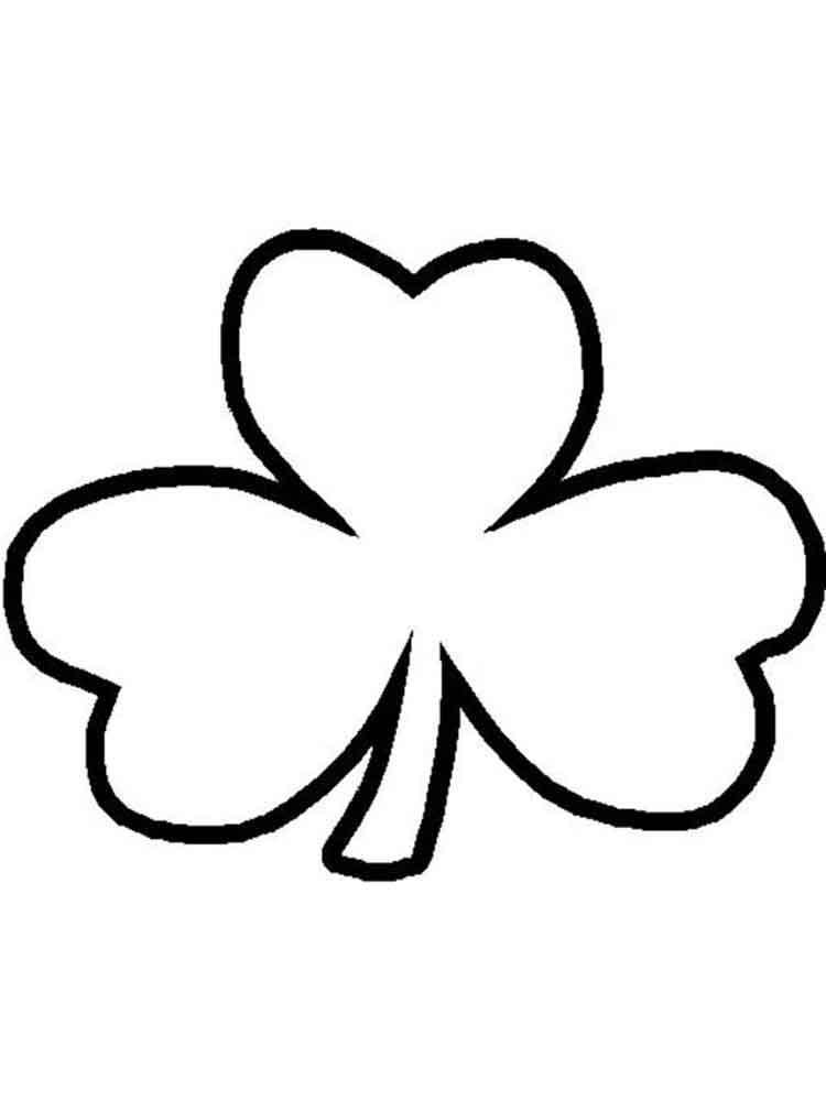 30 Four Leaf Clover Coloring Pages Printable 30